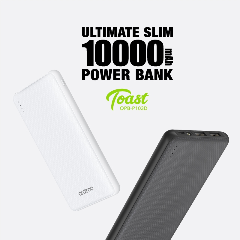 Oraimo Power Bank mah Ultra Slim Fast Charge Opb P103d Black Tech Depot Nigeria